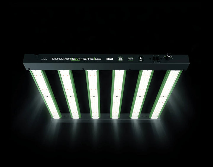 Extreme 400W LED Grow Light by Digi-Lumen — Compact 6-Bar Full Spectrum for 1m x 1m Tents