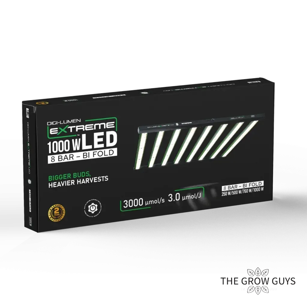 Extreme 1000W LED Grow Light by Digi-Lumen — 8-Bar Bi-Fold Full Spectrum