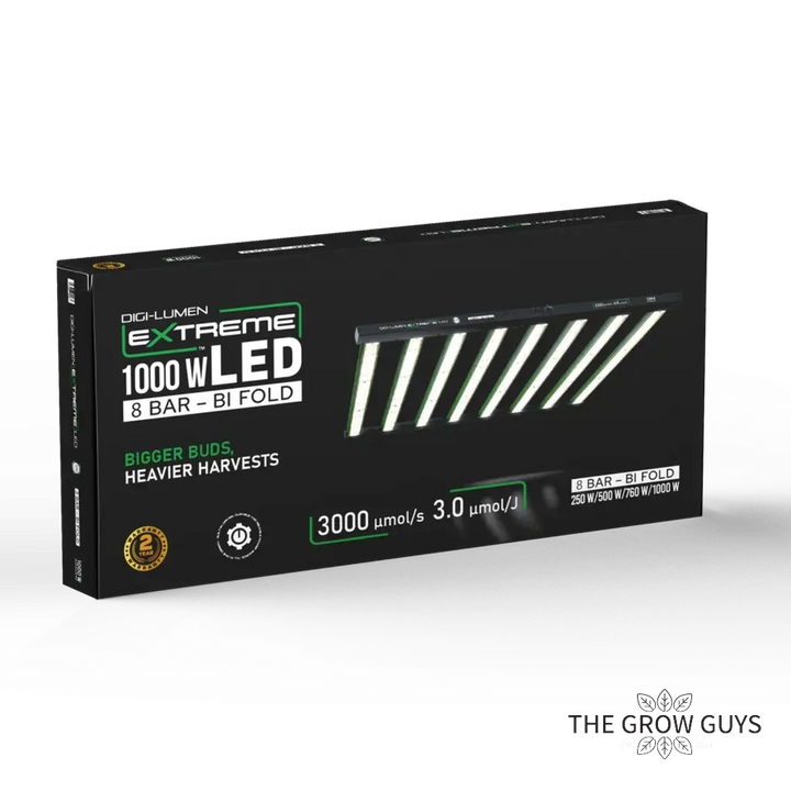 Extreme 1000W LED Grow Light by Digi-Lumen — 8-Bar Bi-Fold Full Spectrum