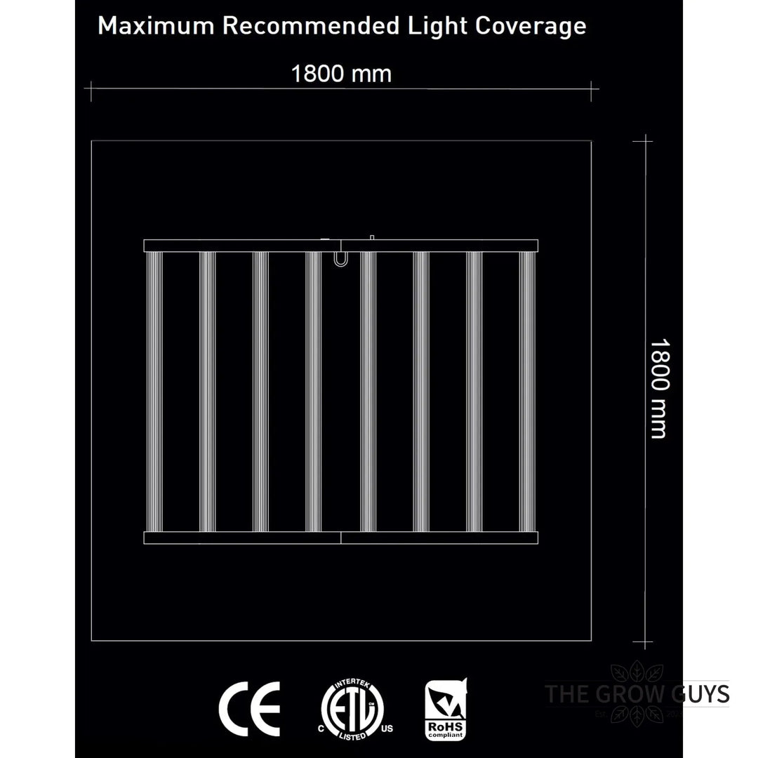 Extreme 1000W LED Grow Light by Digi-Lumen — 8-Bar Bi-Fold Full Spectrum