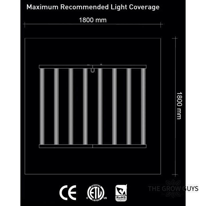 Extreme 1000W LED Grow Light by Digi-Lumen — 8-Bar Bi-Fold Full Spectrum