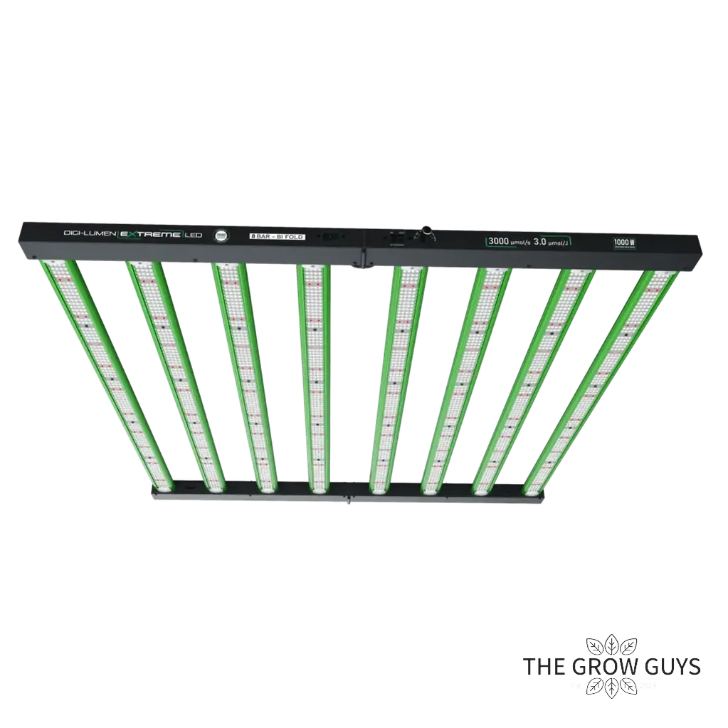 Extreme 1000W LED Grow Light by Digi-Lumen — 8-Bar Bi-Fold Full Spectrum