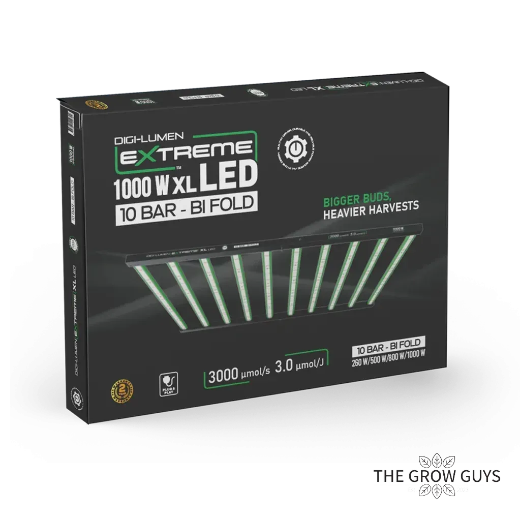 Extreme 1000W XL LED Grow Light by Digi-Lumen — 10-Bar Bi-Fold Full Spectrum