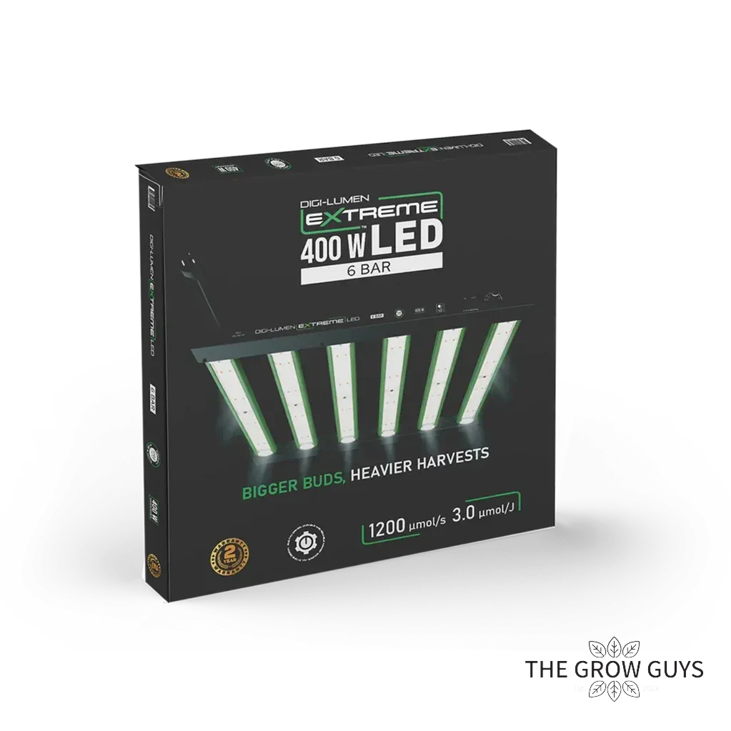 Extreme 400W LED Grow Light by Digi-Lumen — Compact 6-Bar Full Spectrum for 1m x 1m Tents