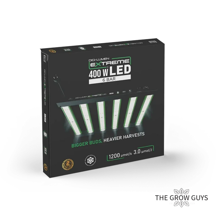 Extreme 400W LED Grow Light by Digi-Lumen — Compact 6-Bar Full Spectrum for 1m x 1m Tents
