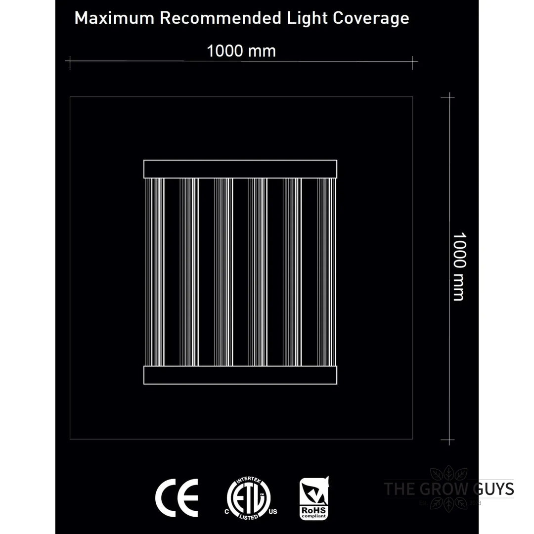 Extreme 400W LED Grow Light by Digi-Lumen — Compact 6-Bar Full Spectrum for 1m x 1m Tents