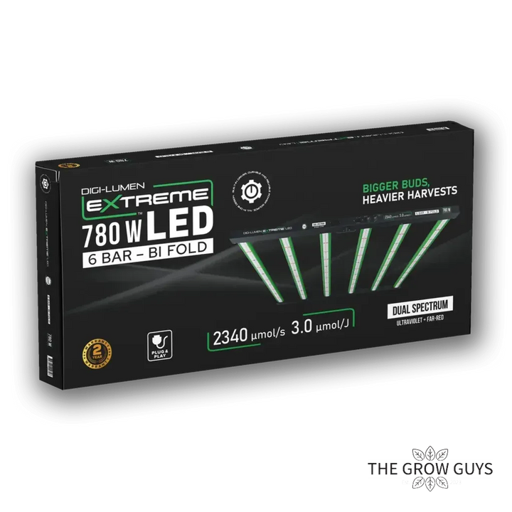 Extreme 780W Dual Spectrum LED Grow Light by Digi-Lumen — 6-Bar Bi-Fold UV + Far-Red