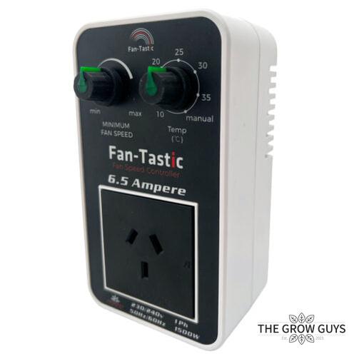 Fan-Tastic 6.5A Smart Fan Controller with Temp Probe — Automatic Grow Room Climate Control