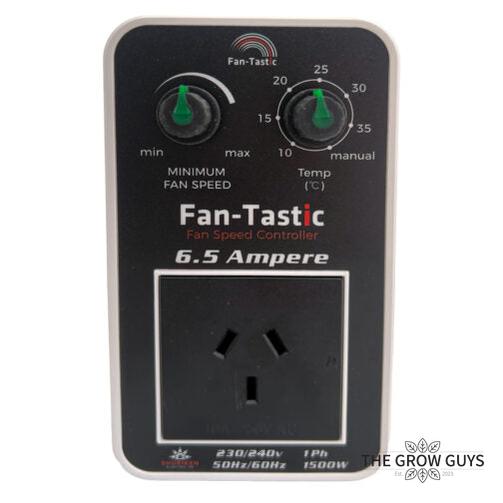 Fan-Tastic 6.5A Smart Fan Controller with Temp Probe — Automatic Grow Room Climate Control