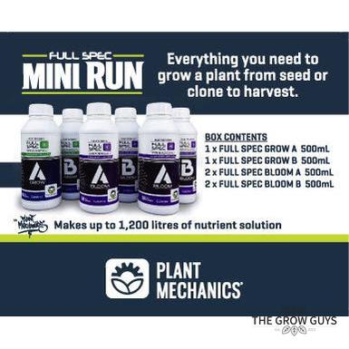 Full Spec Mini Run Kit by Plant Mechanics — Grow & Bloom Nutrient Starter Pack