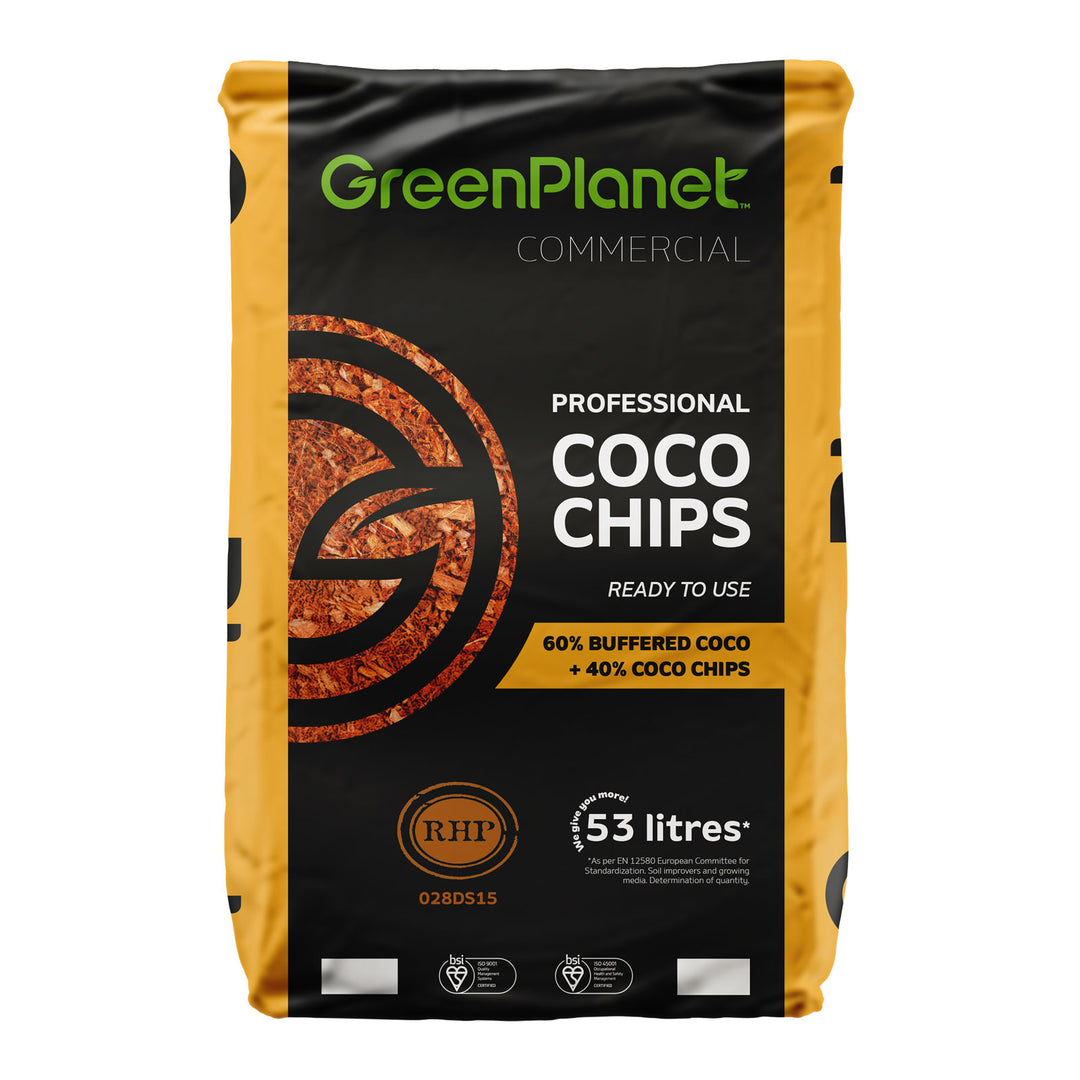 Coco 60/40 Chips by Green Planet — Buffered RHP Coco & Chip Blend, 53L