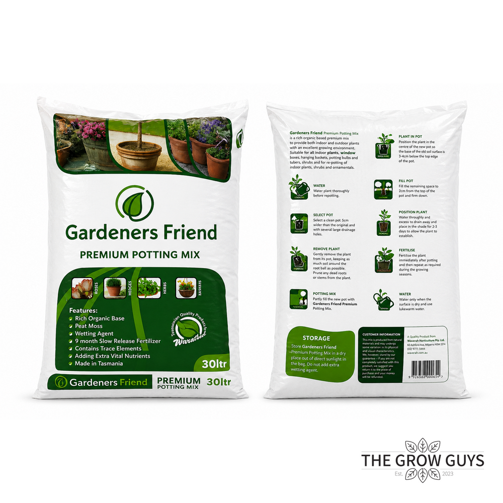 Gardeners Friend Premium Potting Mix 30L — Tasmanian-Made Garden Blend