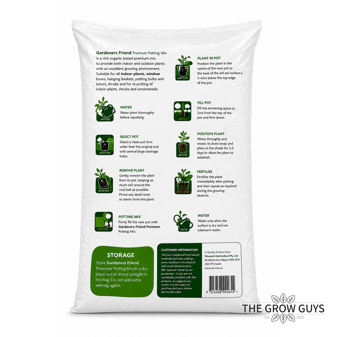 Gardeners Friend Premium Potting Mix 30L — Tasmanian-Made Garden Blend