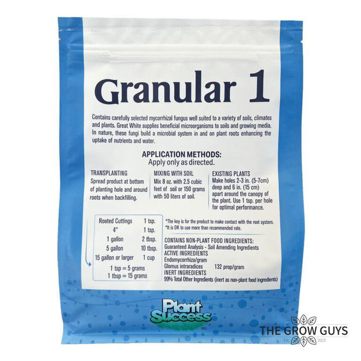 Great White Granular One by Plant Success - Mycorrhizal Root Enhancer