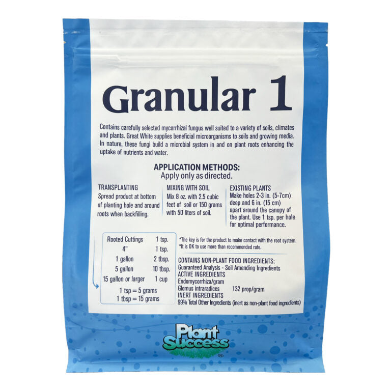 Great White Granular One by Plant Success - Mycorrhizal Root Enhancer