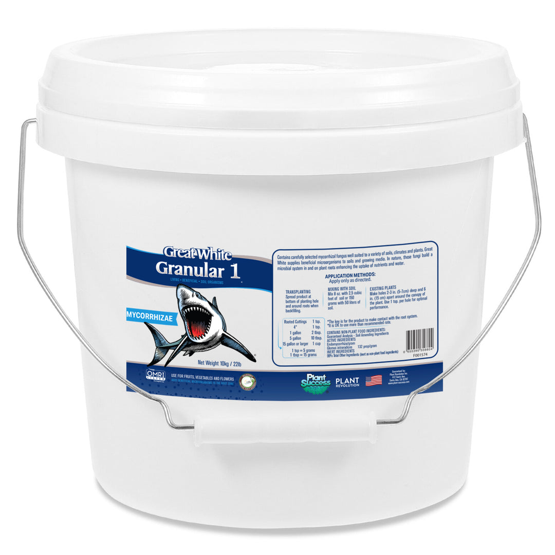 Great White Granular One by Plant Success - Mycorrhizal Root Enhancer