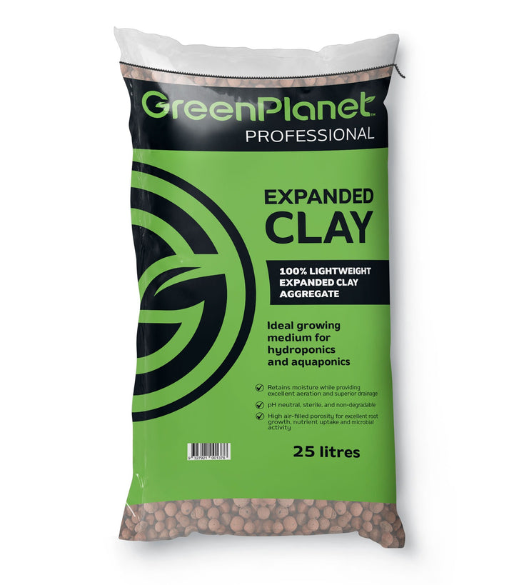 Expanded Clay 25L by Green Planet - Expanded clay aggregate