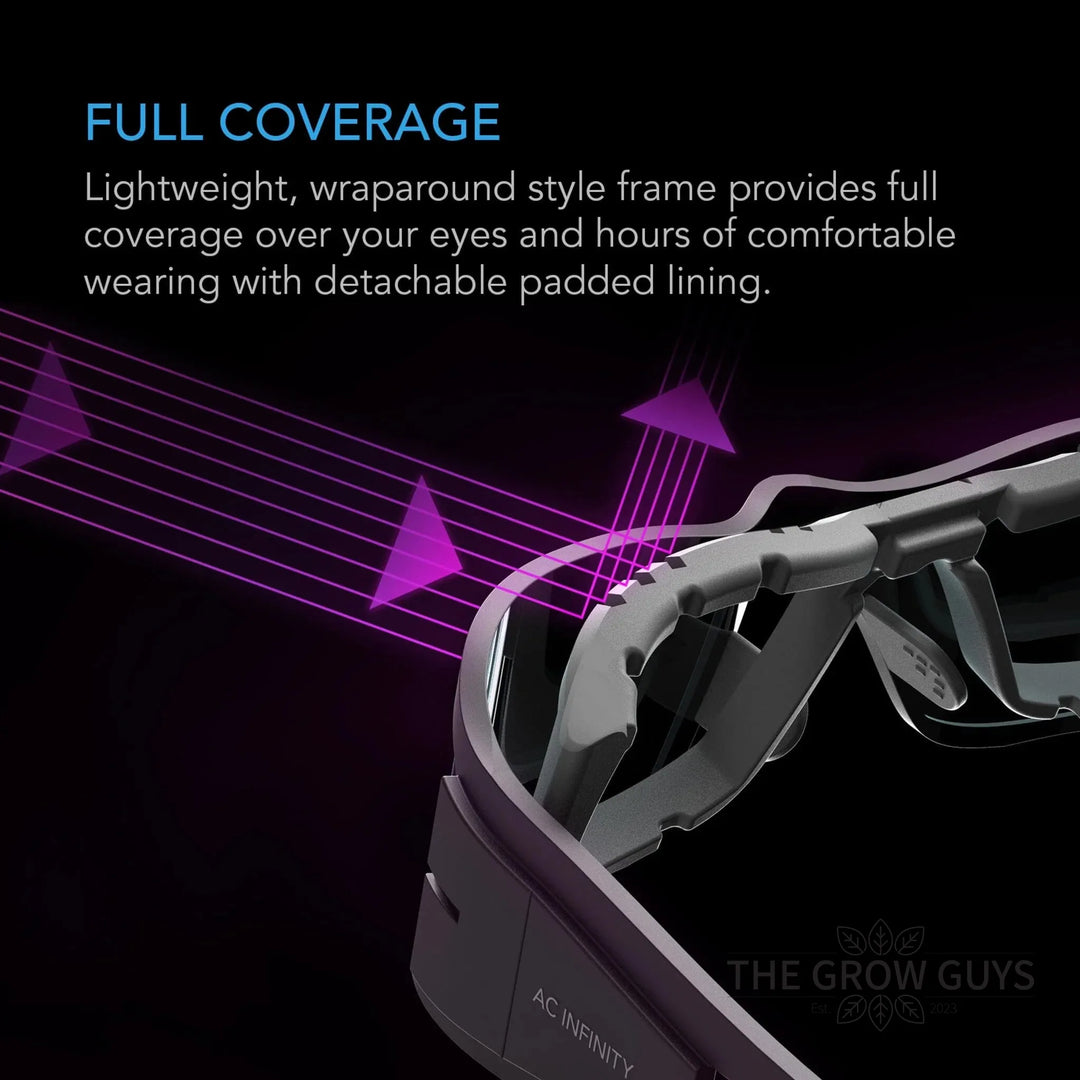 Grow Room Glasses by AC Infinity — True Colour Eye Protection Under Grow Lights