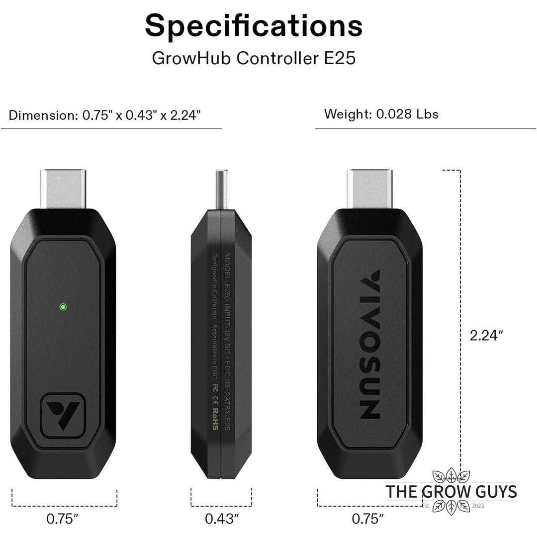 GrowHub E25 Controller by Vivosun – Smart Expansion Port for E42/E42A