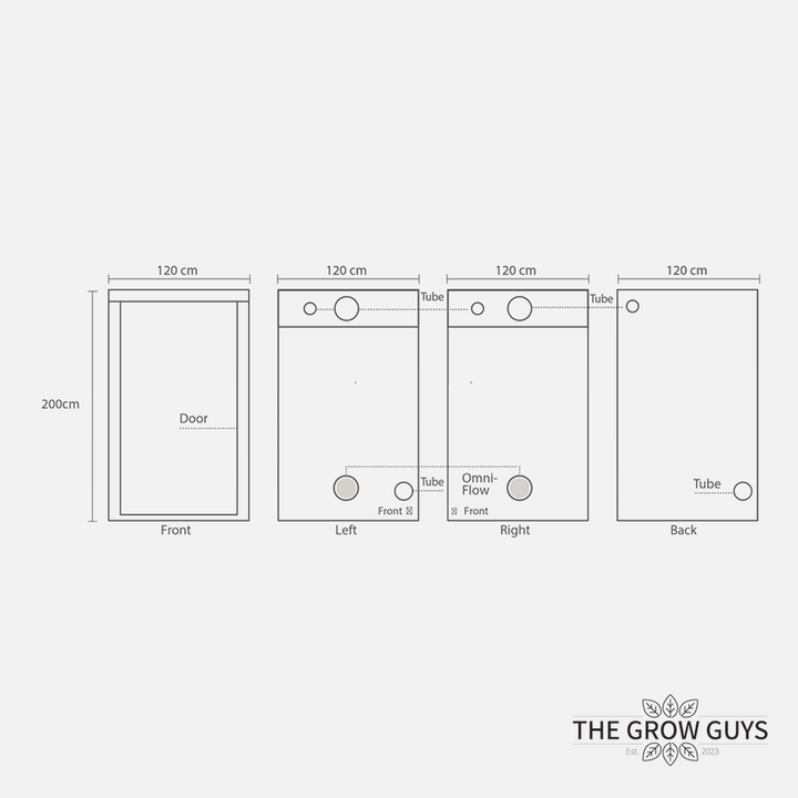 HomeLab 120 by HOMEbox — 120 x 120 cm Square Indoor Grow Tent