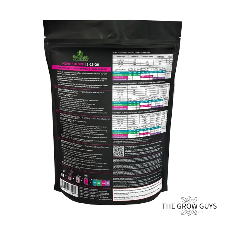 Horti Bloom by Green Planet — 5-15-26 Dry Flower Base Nutrient