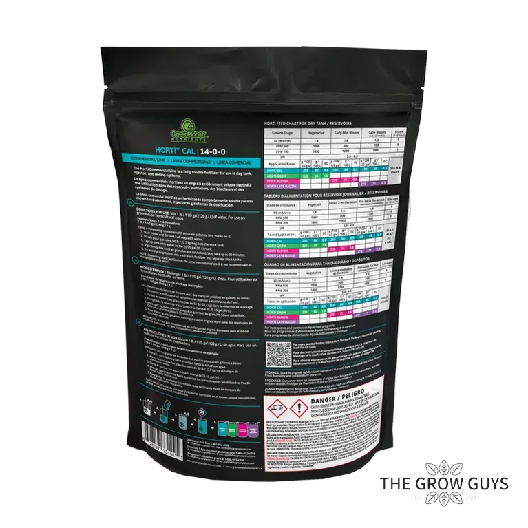 Horti Cal by Green Planet — 14-0-0 Dry Cal-Mag for Veg & Flower
