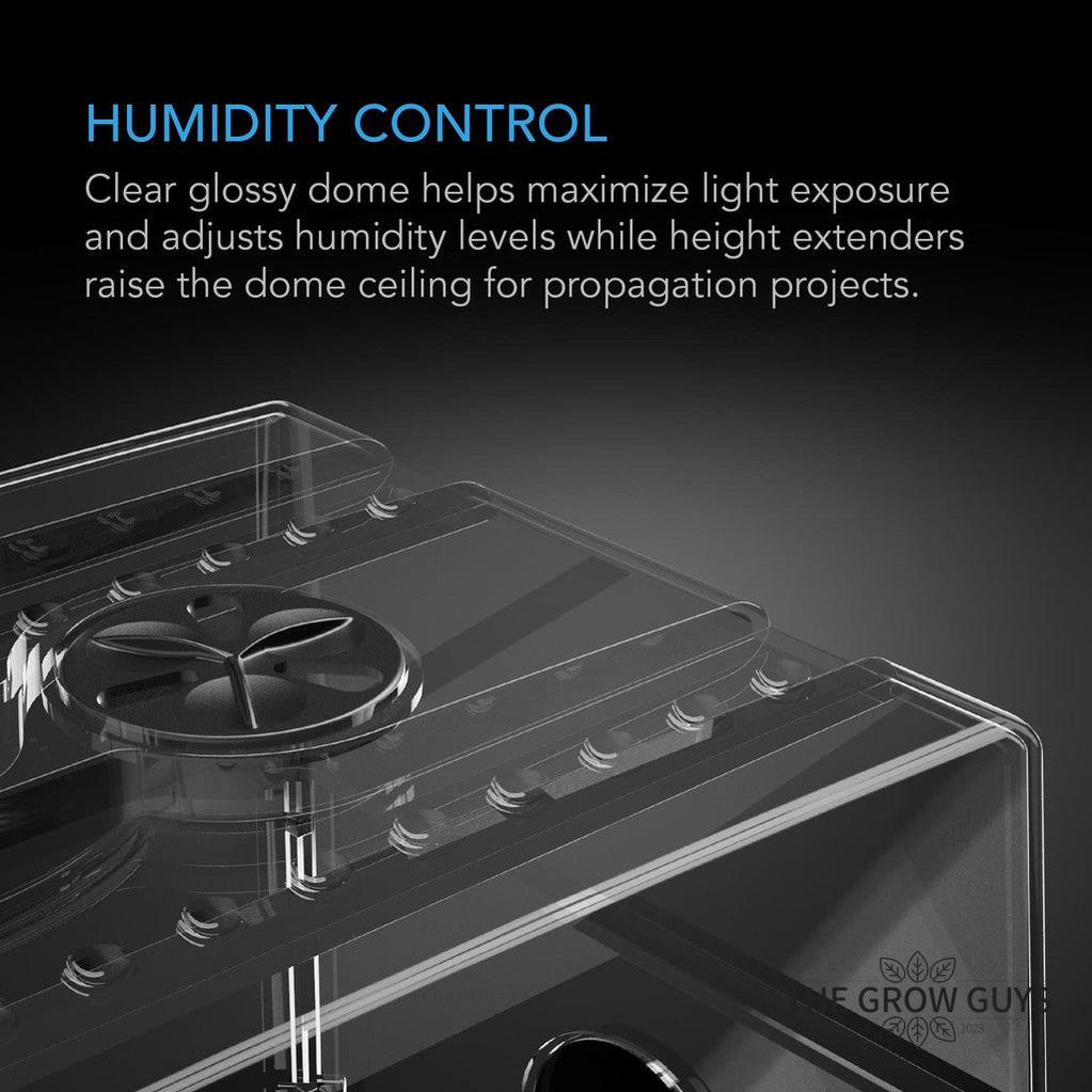 Humidity Dome with Height Extension 5x8 by AC Infinity — 40-Cell Seed & Clone Propagation Kit
