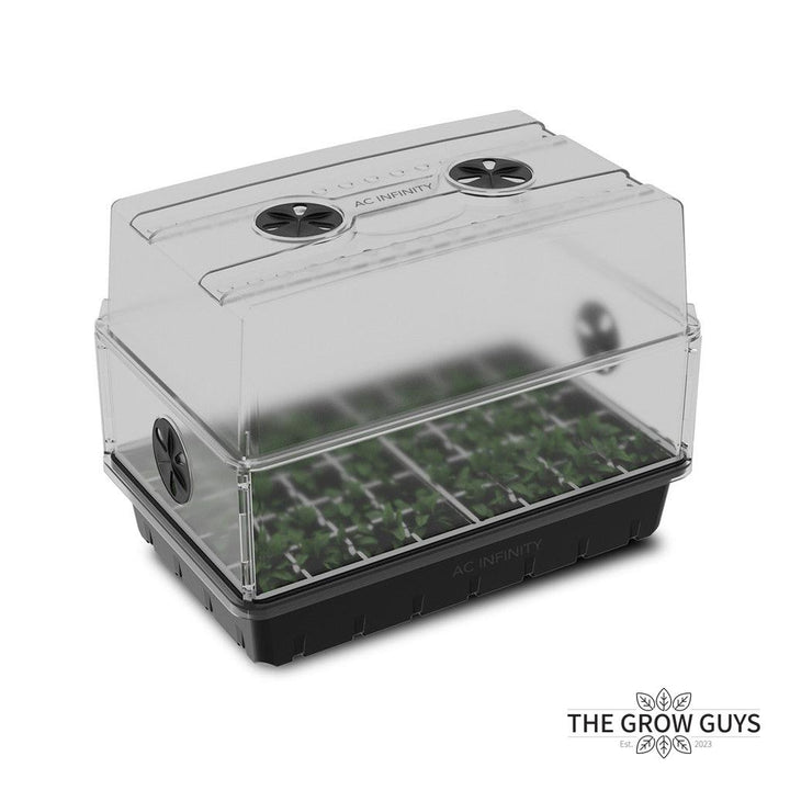 Humidity Dome with Height Extension 5x8 by AC Infinity — 40-Cell Seed & Clone Propagation Kit