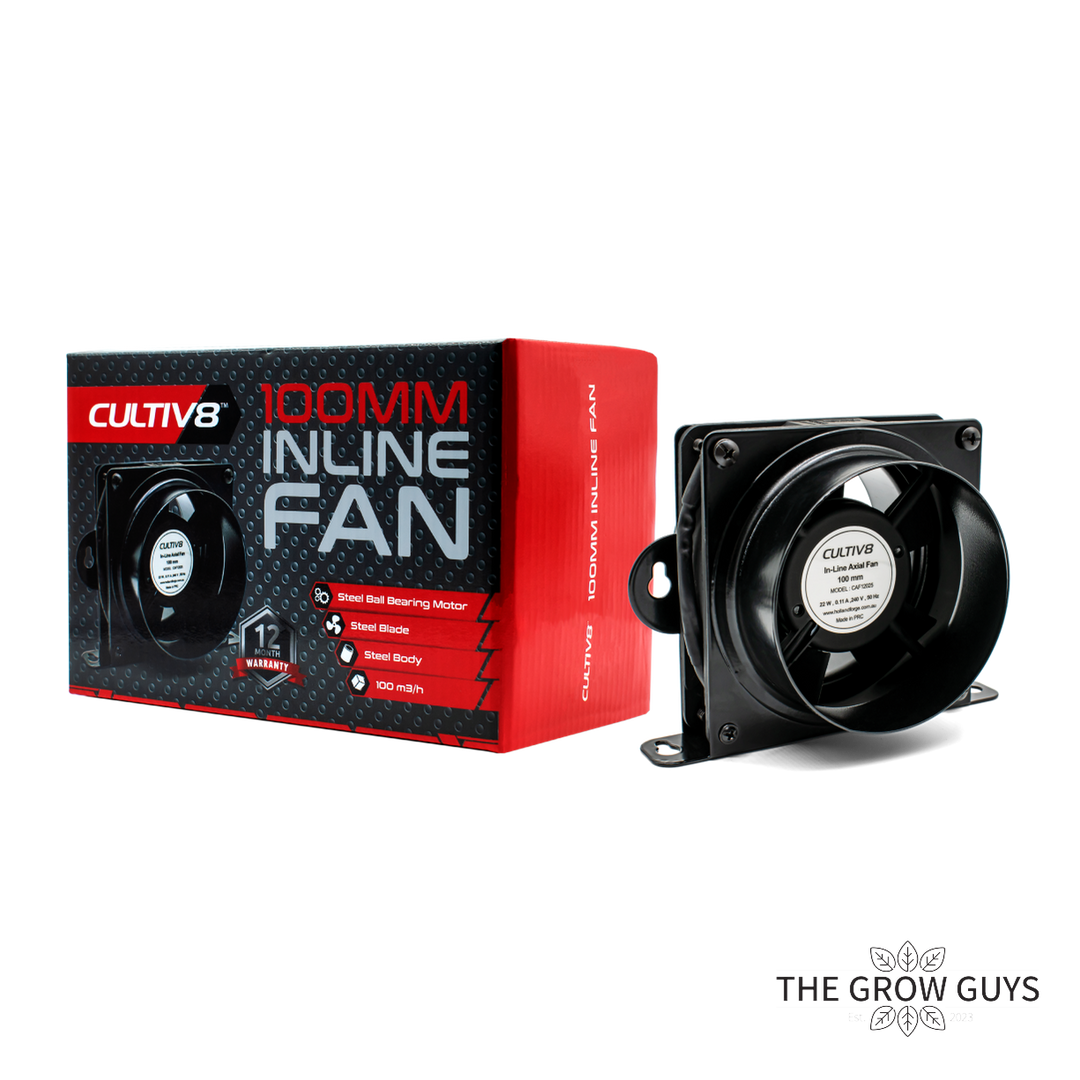 Inline Fans by Cultiv8 — Quiet Steel Duct Booster Fans for Grow Tents