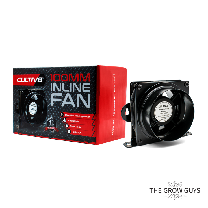 Inline Fans by Cultiv8 — Quiet Steel Duct Booster Fans for Grow Tents