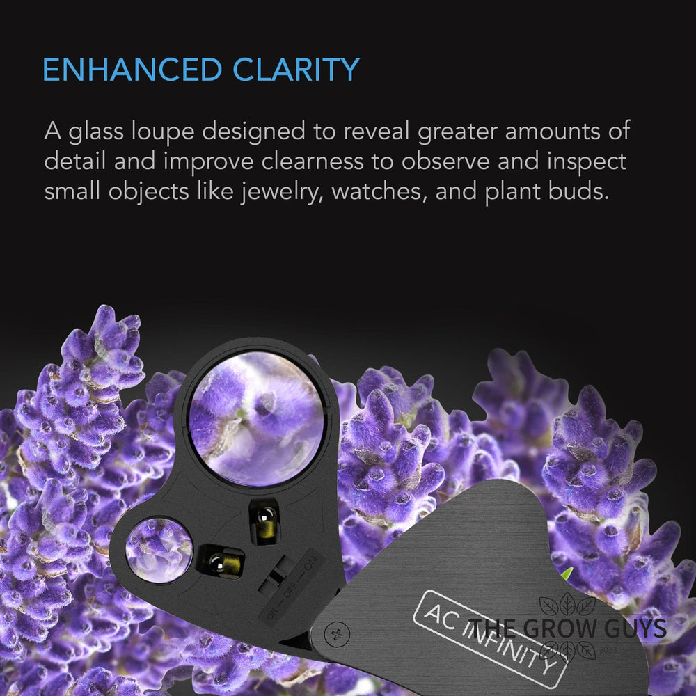 Jeweler's Loupe with LED by AC Infinity — 30x & 60x Dual Lens