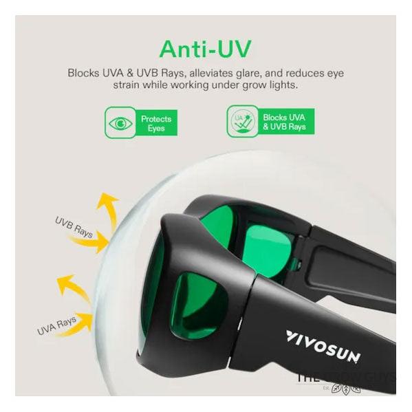 LED Grow Room Glasses by VIVOSUN - indoor grow light protection glasses