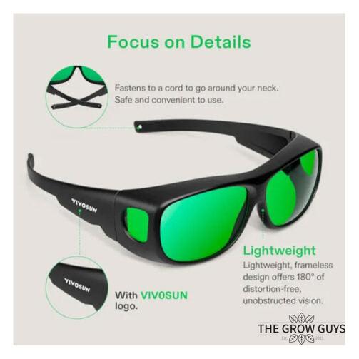 LED Grow Room Glasses by VIVOSUN - indoor grow light protection glasses