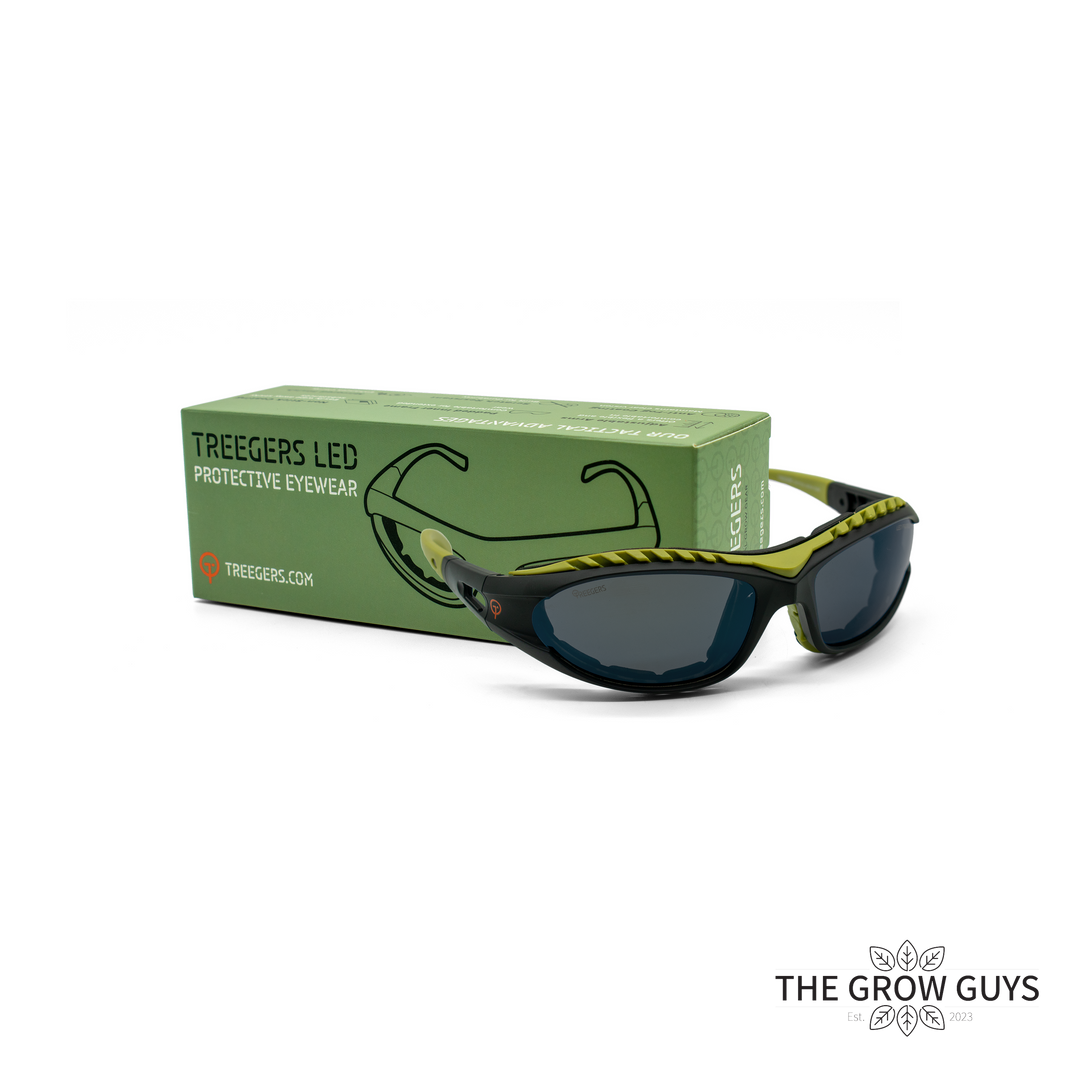 LED Protective Eyewear by Treegers - Grow Room Glasses for Full-Spectrum LED Lights