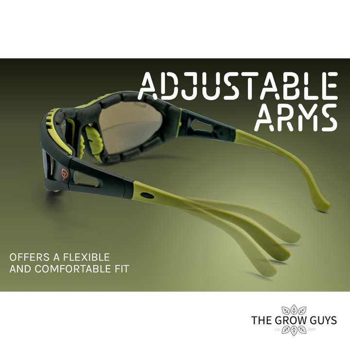 LED Protective Eyewear by Treegers - Grow Room Glasses for Full-Spectrum LED Lights