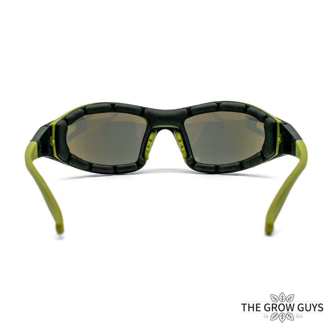 LED Protective Eyewear by Treegers - Grow Room Glasses for Full-Spectrum LED Lights