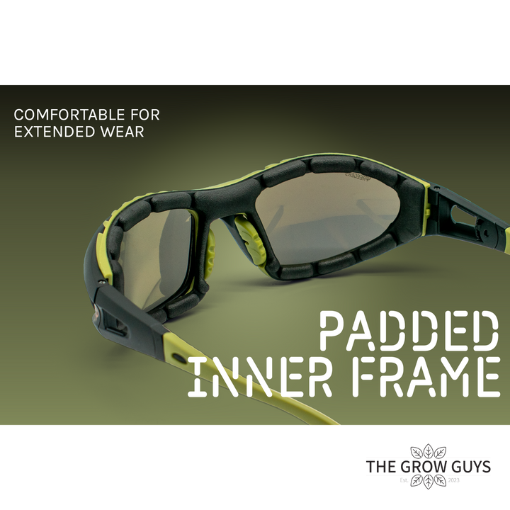 LED Protective Eyewear by Treegers - Grow Room Glasses for Full-Spectrum LED Lights