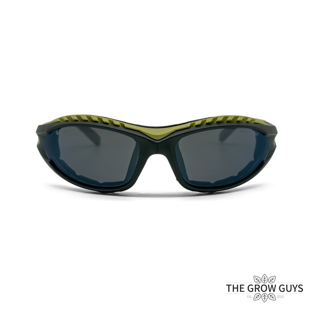 LED Protective Eyewear by Treegers - Grow Room Glasses for Full-Spectrum LED Lights