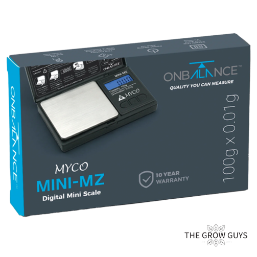 Myco Mini MZ Pocket Scale by On Balance — 100g x 0.01g Digital Pocket Scale (Hinged Cover)