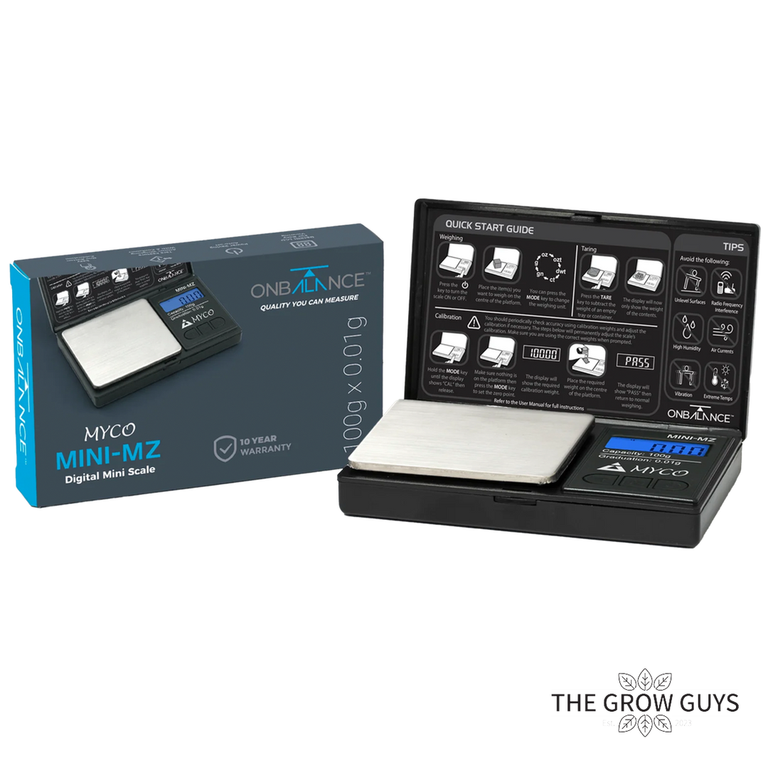 Myco Mini MZ Pocket Scale by On Balance — 100g x 0.01g Digital Pocket Scale (Hinged Cover)