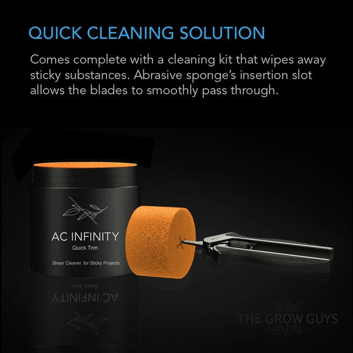 Pruning Shear with Cleaning Kit by AC Infinity — 6.6" Straight Blade