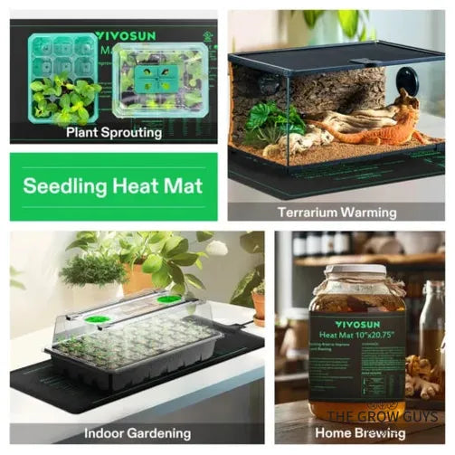 Seedling Heat Mat with Thermostat by VIVOSUN - propagation heating mat