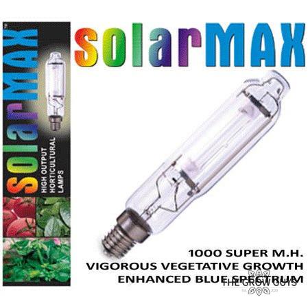 SolarMax 1000W Metal Halide Veg Lamp — 90,000 Lumens, 7200K