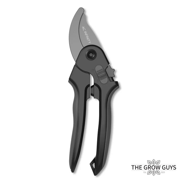 Stainless Steel Bypass Shears by AC Infinity — Spring-Loaded Pruners for Thick Stems