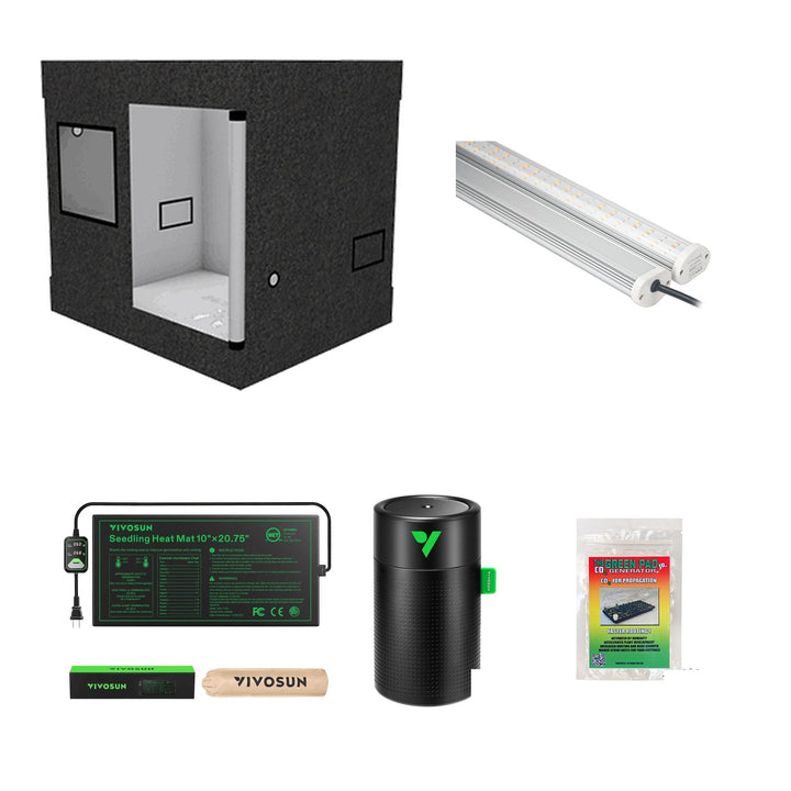 Propagation Kit by The Grow Guys — Clone Tent, LED, Heat Mat, Humidifier & CO2