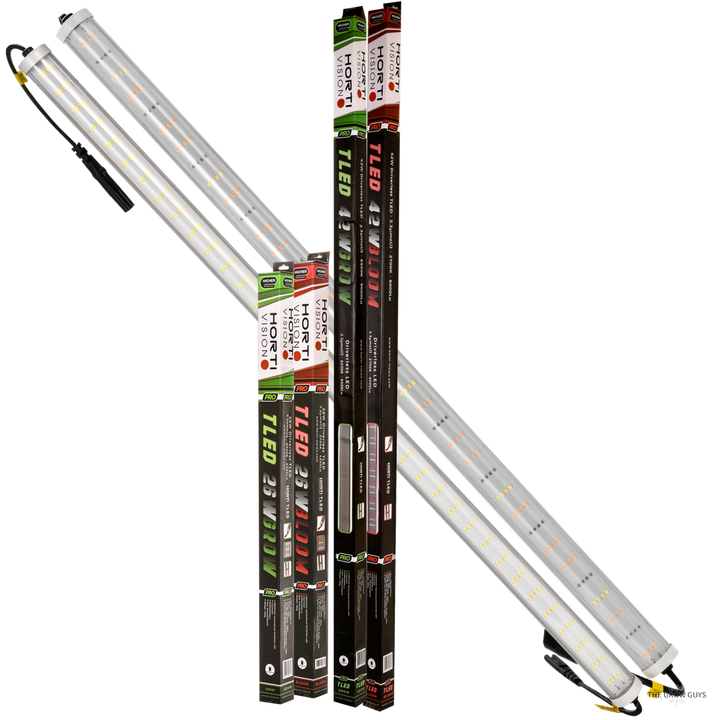 TLED Driverless LED Grow Bar by Horti-Vision — Slimline 26W/42W Grow & Bloom Spectrum