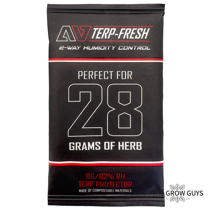 Terp Fresh 28g by Avert — Compostable 2-Way 62% RH Humidity Pack for Quarter Jar Storage
