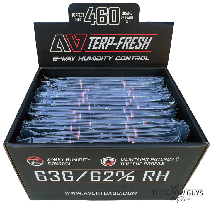 Terp Fresh 460g by Avert — Compostable 2-Way 62% RH Humidity Pack for Bulk Bins & Pound Storage