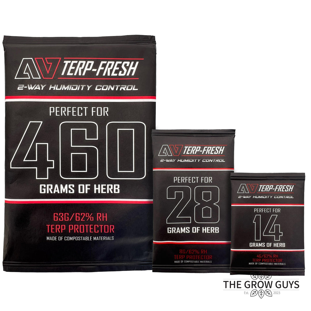 Terp Fresh 460g by Avert — Compostable 2-Way 62% RH Humidity Pack for Bulk Bins & Pound Storage