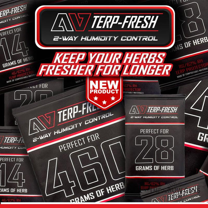 Terp Fresh 460g by Avert — Compostable 2-Way 62% RH Humidity Pack for Bulk Bins & Pound Storage